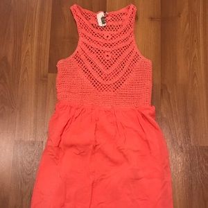 Crochet & Linen Dress